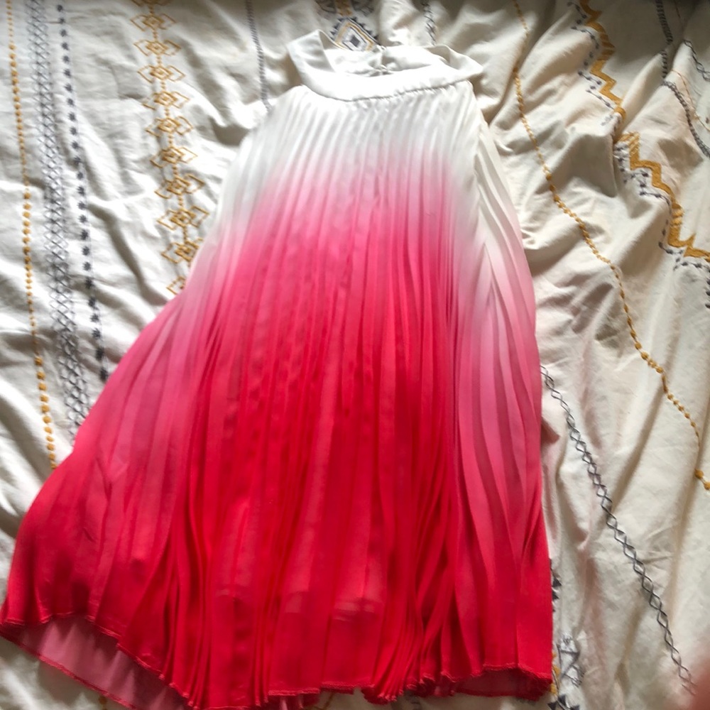 Rare additions ombré white and pink spring dress